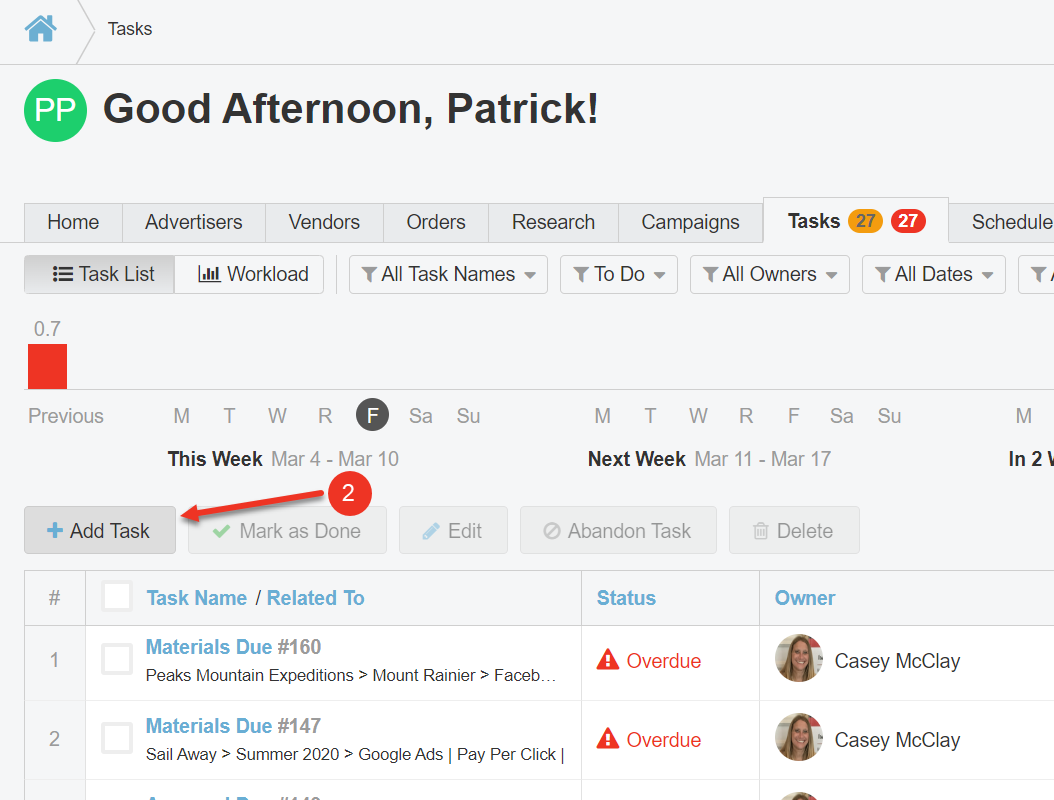 Configure Tasks