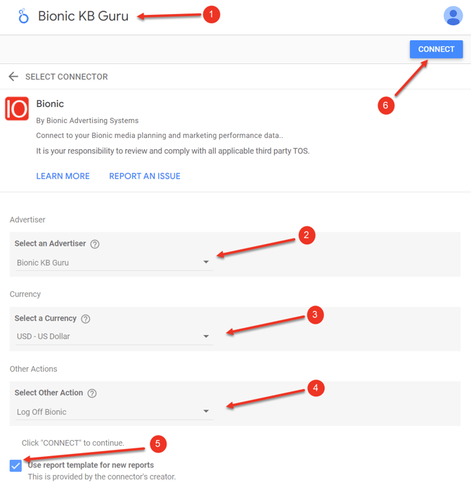A screenshot of the configuration of a data source in Looker.