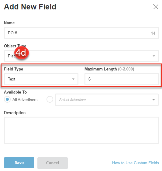 Manage Custom Fields