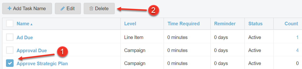 Her Task Names Manage Custom Task Names