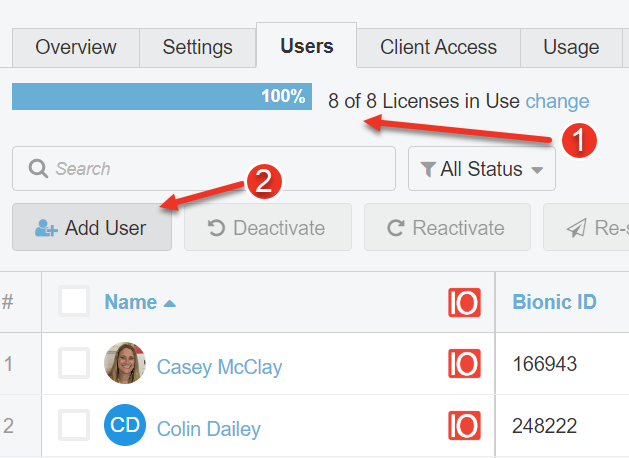 A screenshot of step 1 and 2 of how to add a user as explained on this page.