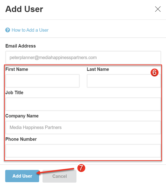 A screenshot of step 6 and 7 of how to add a user as explained on this page.