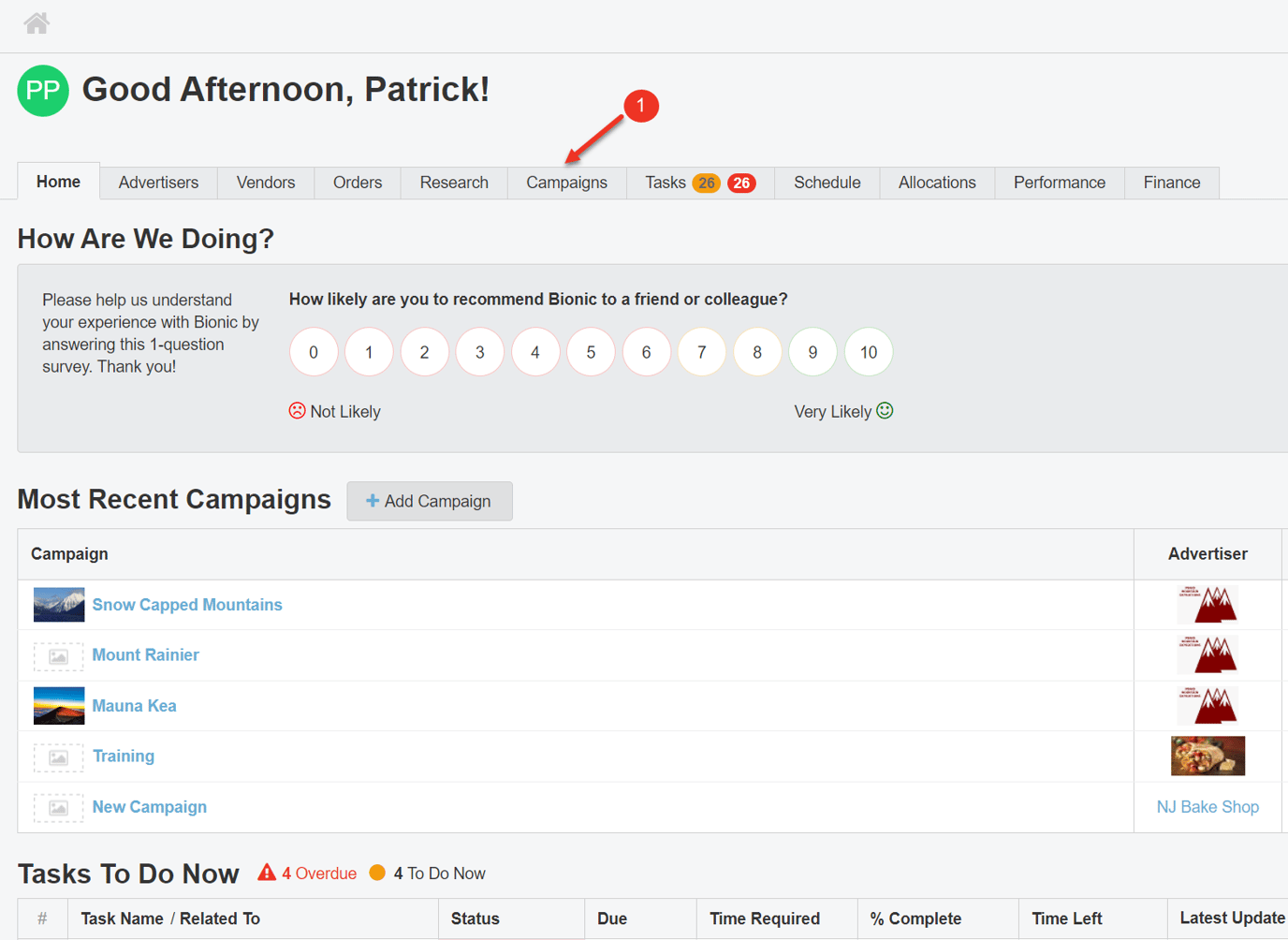Review Your Campaigns
