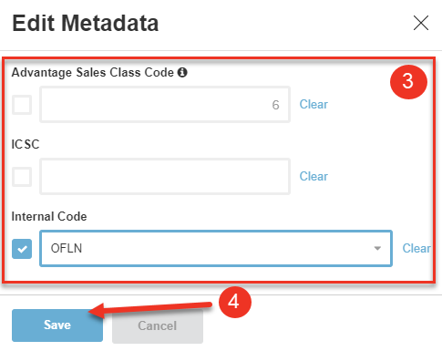 A screenshot of the edit metadata dialog.